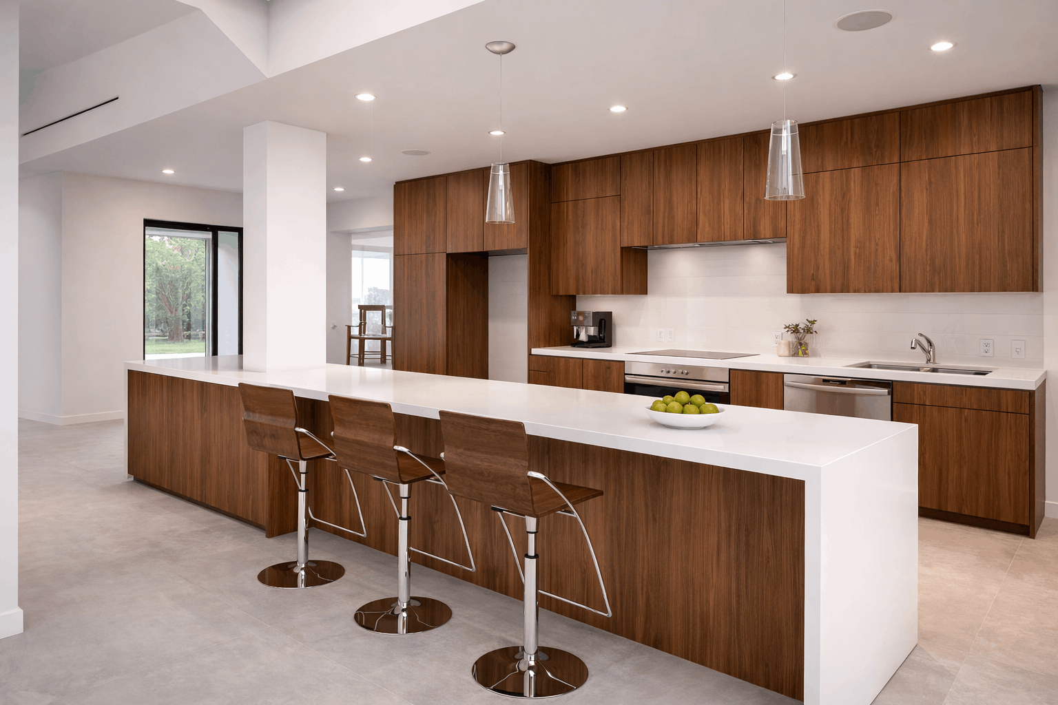 after frameless cabinets Houston kitchen remodel