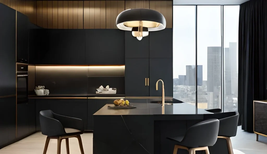 Modern black Kitchen cabinets in houston tx styles